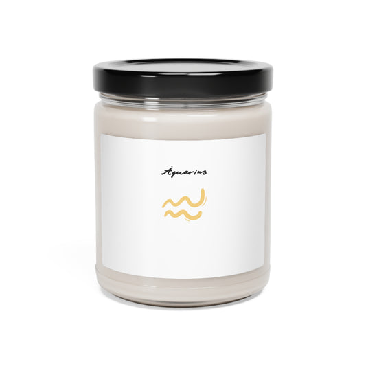 Scented Aquarius Soy Candle, 9oz