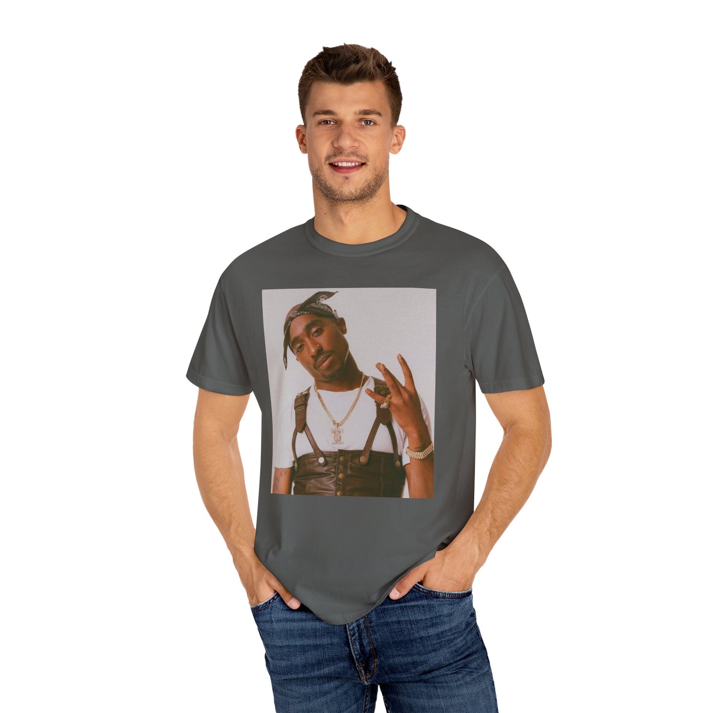 Unisex Garment-Dyed Tupac T-shirt