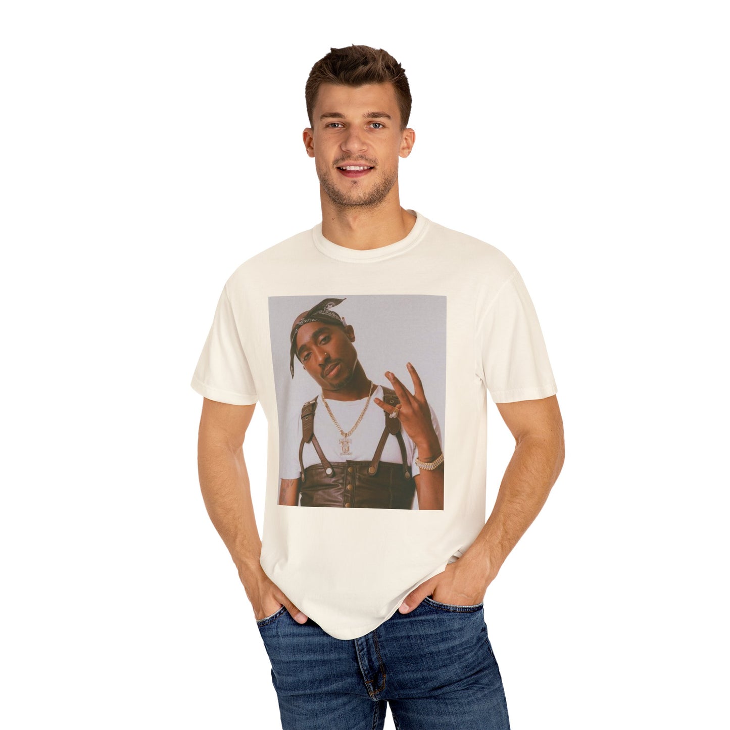 Unisex Garment-Dyed Tupac T-shirt