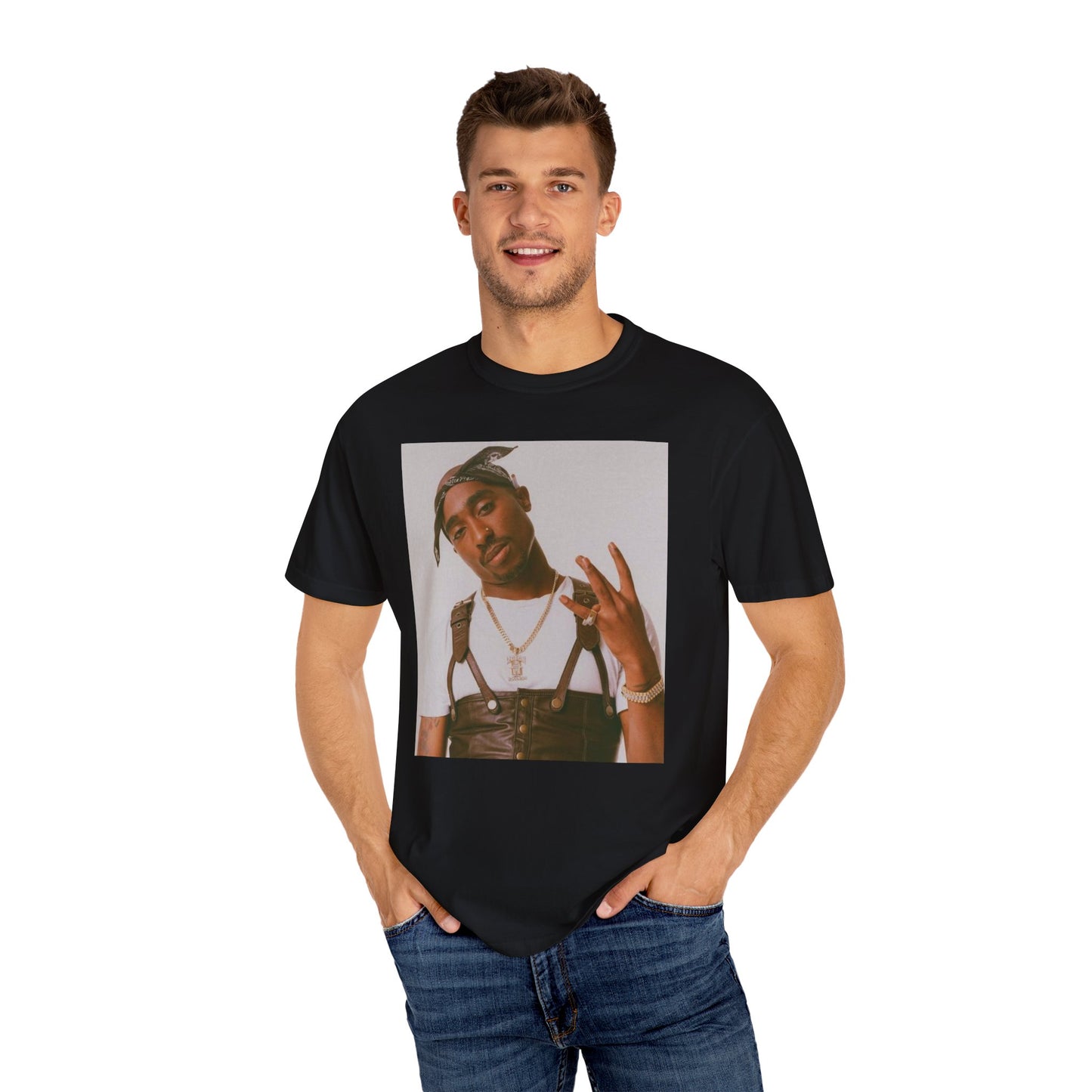 Unisex Garment-Dyed Tupac T-shirt